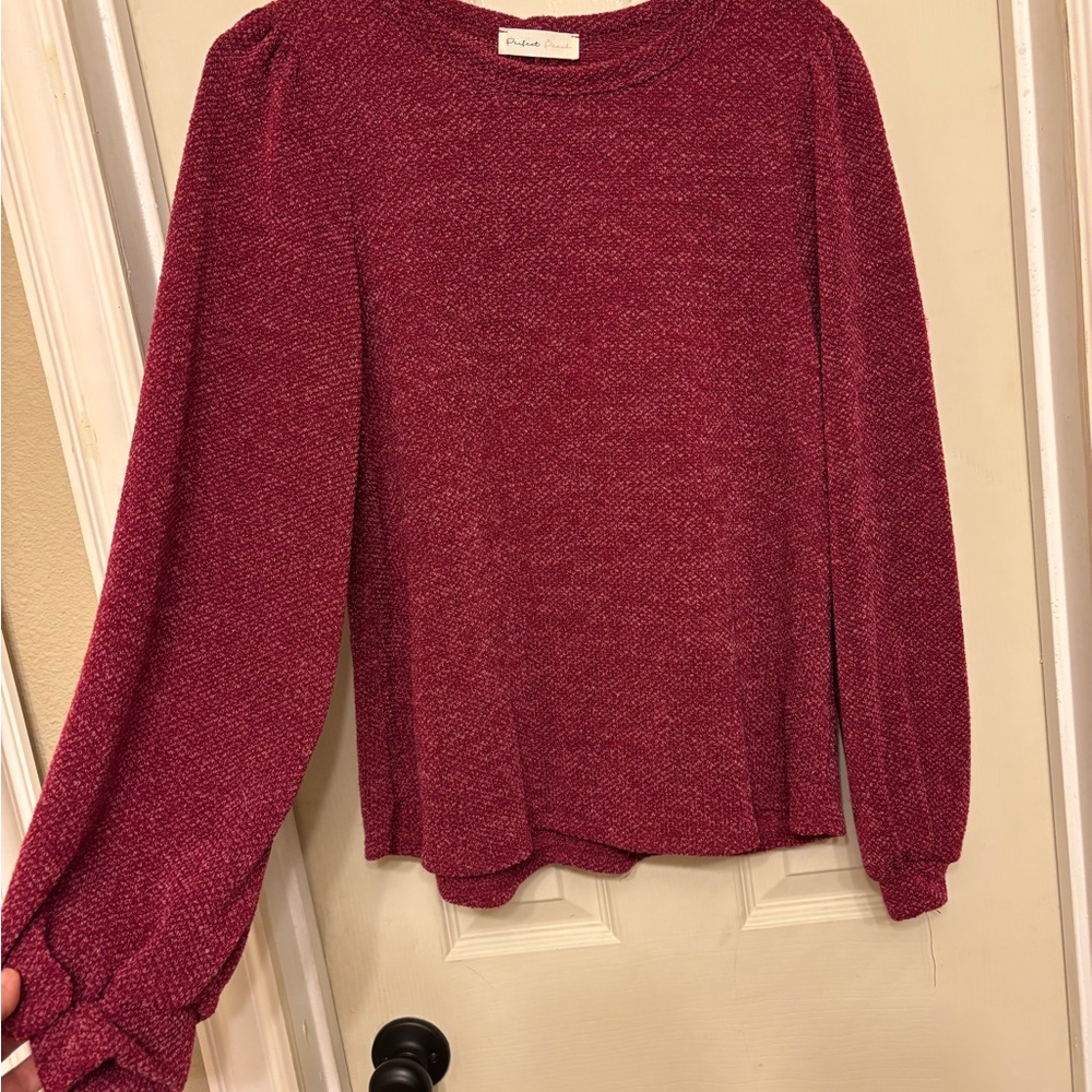 Women's Burgundy Sweater